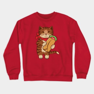 Burrito Cat Crewneck Sweatshirt